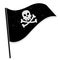 Pirate flag vector