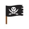 Pirate flag vector illustration .