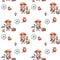 pirate party, seamless pattern in pirate nautical style