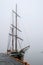 Pirate Ship in Fog