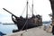 Pirate ship for tourists in tunisia