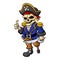 Pirate skeleton cartoon