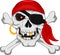 Pirate skull and crossed bones