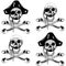 Pirate skull set