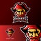 Pirate sport or esport gaming mascot logo template
