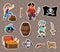 Pirate stickers