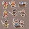 Pirate stickers