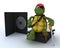 Pirate Tortoise with DVD CD and Software