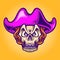 Pirates Candy sugar Skull Illustrations