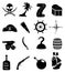 Pirates icons set