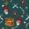 Pirates seamless pattern