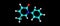 Pirfenidone molecular structure isolated on black