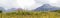 Pirin Mountains panorama, Bulgaria, summer landscape, august 2020