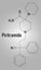 Piritramide opioid analgetic drug molecule. Skeletal formula.