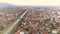 Pirot Serbia aerial drone view