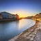 Pisa, Arno river sunset. Lungarno view. Tuscany Italy