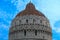 The Pisa Baptistery dome of St. John in Pisa, Tuscany, Italy.