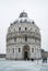 Pisa baptistery, snow