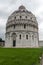 The Pisa Baptistry at the Piazza dei Miracoli in Pisa