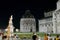 Pisa Cathedral and Baptistery Floodlit at Night, Tuscany, Italy