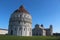 Pisa Cathedral and Pisa Baptistery, Pisa Cathedral Square,Fountain of Angels, Pisa Italy