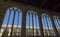 Pisa - gothic windows in the monumental cemetery.