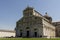 PISA, ITALY - May 03, 2018: Wide mesmerising view of Pisa Cathedral, with people visiting, Italy