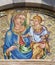 Pisa - mosaic of holy mary with the Jesus