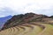 Pisac ruins peruvian Andes Cuzco Peru.