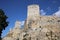 Pisana Tower in the Lombardy Castle. Enna. Sicily. Italy