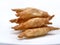 Pisang molen, banana fritters, traditional Indonesian snack streetfood, fried banana