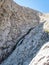 Pisciadu via ferrata of the Sella group near Piz Boe