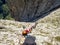 Pisciadu via ferrata of the Sella group near Piz Boe