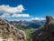 Pisciadu via ferrata of the Sella group near Piz Boe