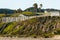 Pismo Beach cliffs, and hotel just steps from the cliff, above the beach, California. Stylish accomadations and breathtaking