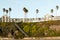 Pismo Beach cliffs, and hotel just steps from the cliff, above the beach, California. Stylish accomadations and breathtaking