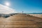 Pismo Beach pier, an old wooden pier in the heart of Pismo Beach city, CA