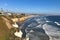 Pismo Beach at San Luis Obispo Bay facing Pacific Ocean in California