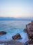 Piso Livadi beach on Paros island at sunrise