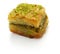 Pistachio baklava, turkish traditional dessert