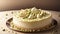 Pistachio Bliss A Delicate Cheesecake Delight.AI Generated