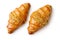 Pistachio bliss - two croissants on white