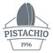 Pistachio logo, vintage style