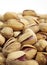 Pistachio Nuts, pistacia vera, Dry Fruits against White Background