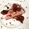 Pistachio and Raspberry Mousse Cake