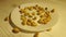 Pistachios health kernel appetizer table wooden plate background