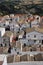 Pisticci, Basilicata, Italy. The old town white house traditional architecture.