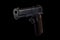 Pistol 1911 on black