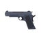 Pistol gun vector revolver isolated handgun illustration weapon