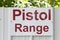 Pistol Range Sign